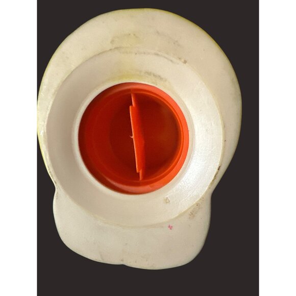 1986 Farmer Jack Coin Bank By Crunch Bird Studios - Yellow Hat & Blue Overalls - Picture 7 of 7